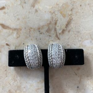 Beautiful sterling clip earrings